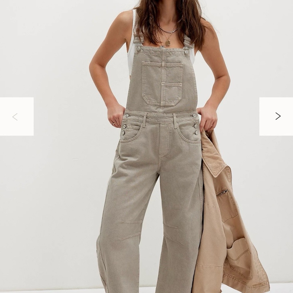 Women's Classic Tan Denim Overalls